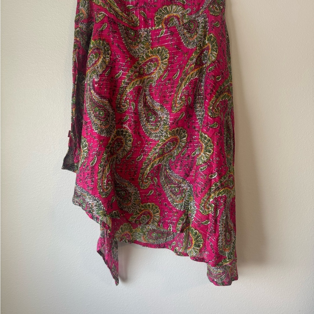 Uttam London Pink Paisley Skirt - Picture 9 of 9